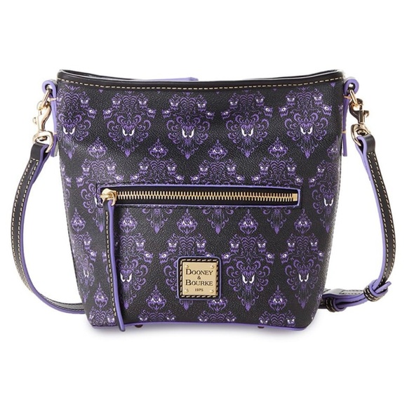 Dooney & Bourke Disney Haunted Mansion Wallpaper 20 Crossbody Bag NWT - Picture 2 of 9